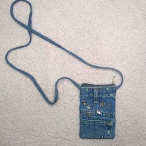 Handmade jean purse